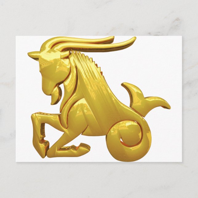 Cartão Postal Ouro Capricorn (Frente)