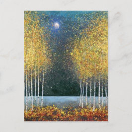 Cartão Postal Ouro da Lua Azul