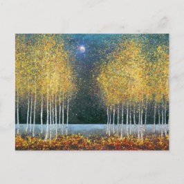 Cartão Postal Ouro da Lua Azul
