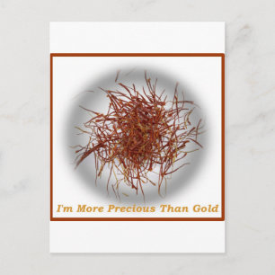 Cartão Postal ouro de açafrão