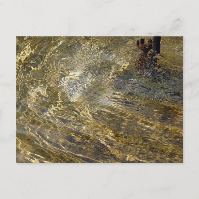 Cartão Postal Ouro fonte de água (Frente)