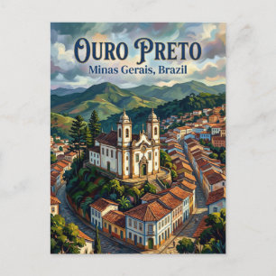 Cartão Postal Ouro Preto Brasil
