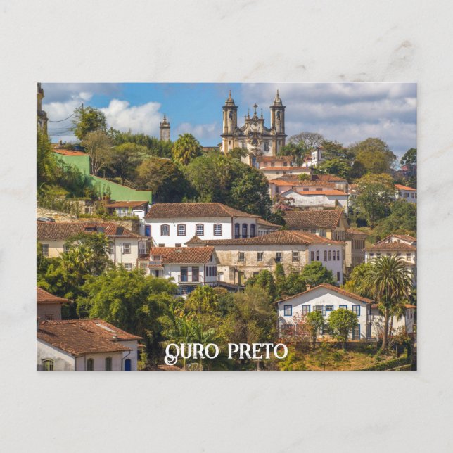 Cartão Postal Ouro Preto, Minas Gerais, Brasil (Frente)