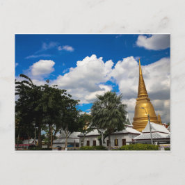 Cartão Postal Ouro Stupa em Bangkok
