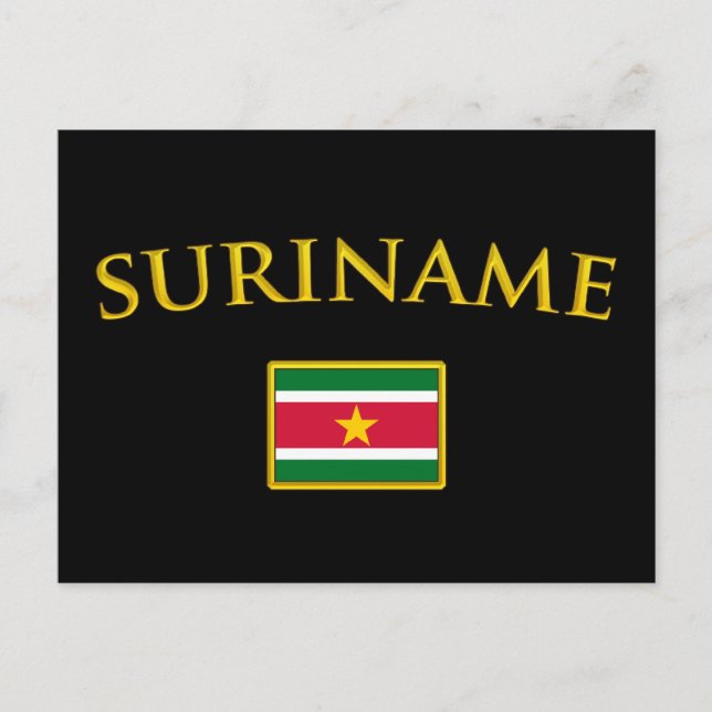 Cartão Postal Ouro Suriname (Frente)