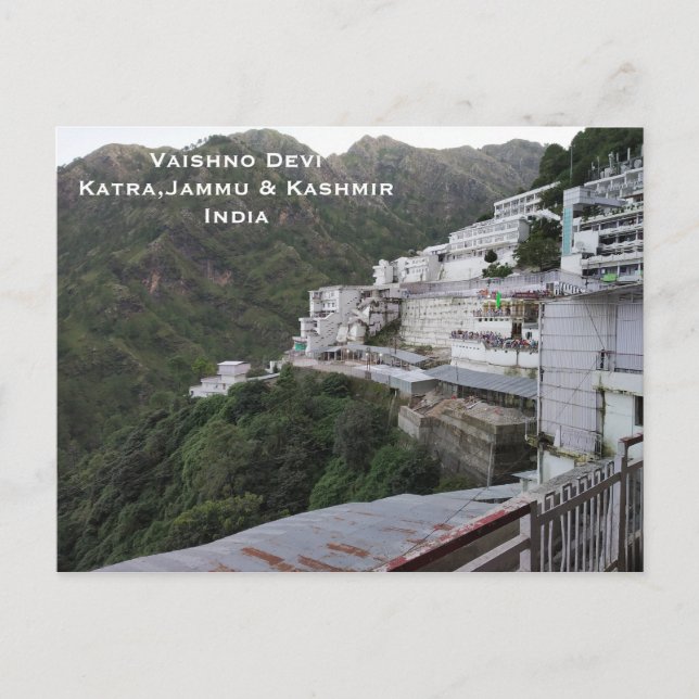 Cartão Postal Ouro Temple India Vintage Turismo (Frente)