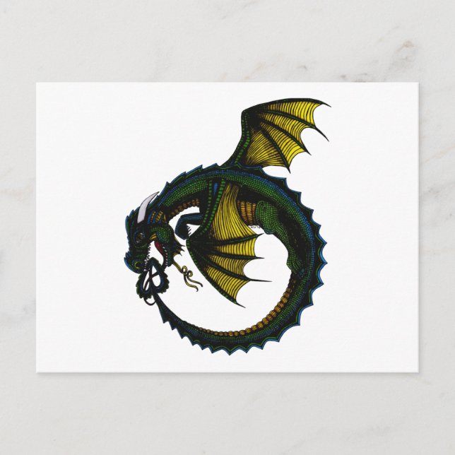 Cartão Postal Ouroboros Dragon (Frente)
