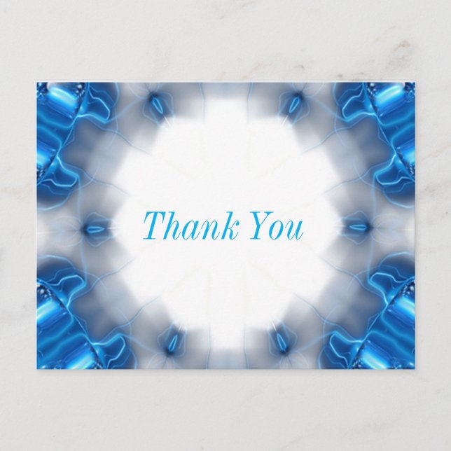 Cartão Postal Ouros azuis (Frente)