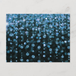 Cartão Postal Ouros de brilho azul