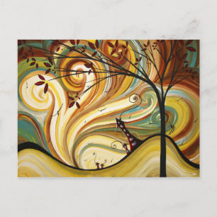 Cartão Postal Out West Original Art MADART Postcard Design