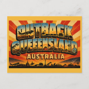 Cartão Postal Outback Queensland Coração Selvagem da Austrália