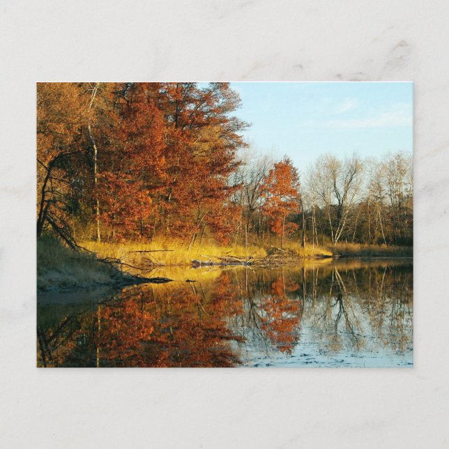 Cartão Postal outono das Colinas do Líbano (Frente)