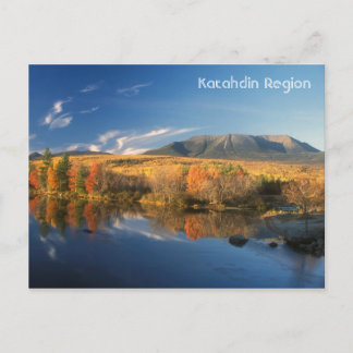 Cartão Postal outono de Monte Katahdin