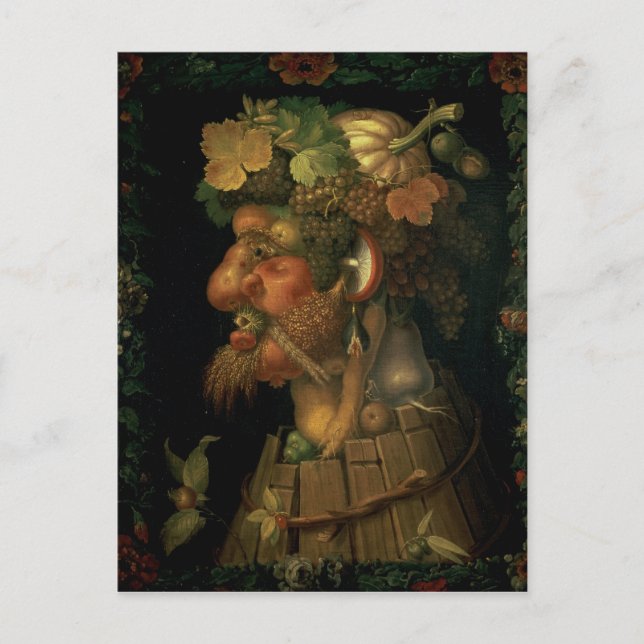 Cartão Postal Outono, de uma série que descreve os quatro (Frente)