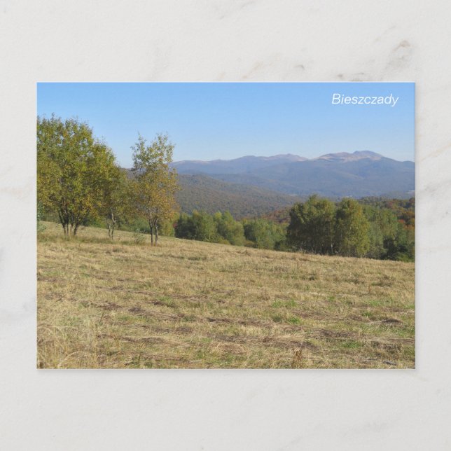 Cartão Postal Outono em Bieszczady (Frente)