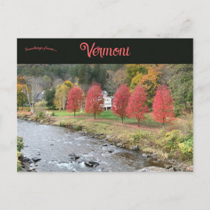 Cartão Postal Outono em Vermont