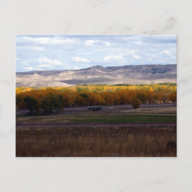 Cartão Postal Outono em Wyoming (Frente)
