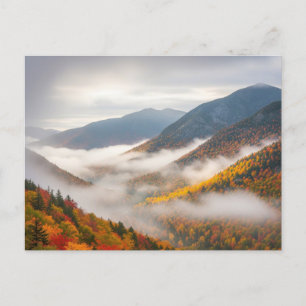Cartão Postal Outono nas Montanhas Adirondack