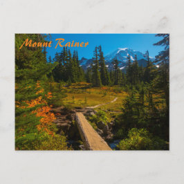 Cartão Postal Outono no Monte Rainier