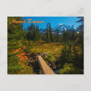 Cartão Postal Outono no Monte Rainier
