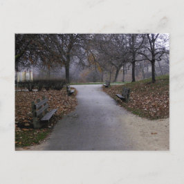 Cartão Postal Outono no Parque
