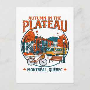 Cartão Postal Outono no Plateau Montreal Quebec