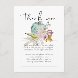 Cartão Postal Outono Rústico Outono Abóboras Figos Flores Casame