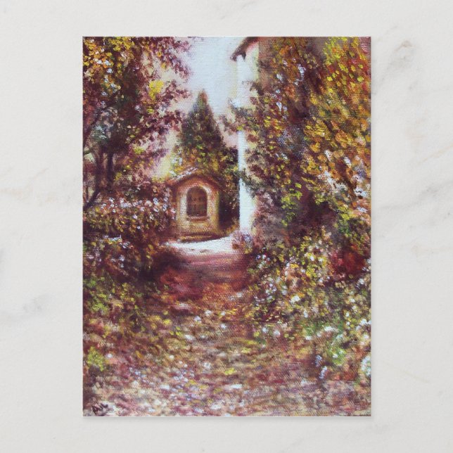 Cartão Postal OUTONO SILENCIOSO NA Paisagem Toscana FLORENCE (Frente)