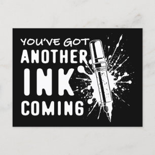 Cartão Postal Outra TINTA Vindo - Engraçada Cotação para Tatuado