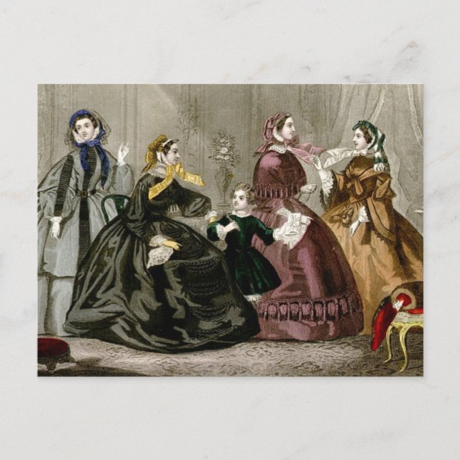 Cartão Postal Outubro, Modas de 1859 (Frente)