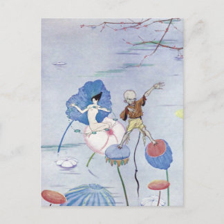 Cartão Postal Ouvido em uma Ilustração Salt Marsh