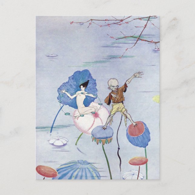 Cartão Postal Ouvido em uma Ilustração Salt Marsh (Frente)