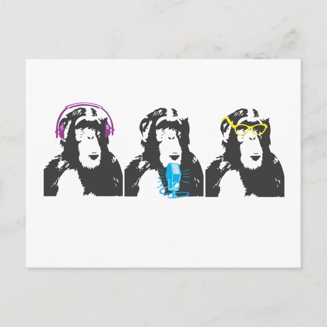 Cartão Postal Ouvimos, Falamos, Vemos Coisas (Frente)