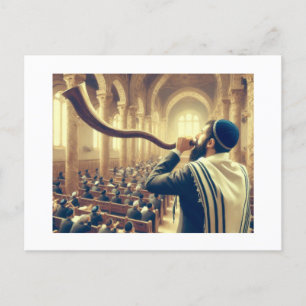 Cartão Postal Ouvindo o Shfar,