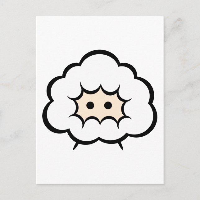 Cartão Postal ovelha (Frente)