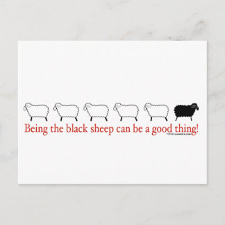 Cartão Postal Ovelha Negra