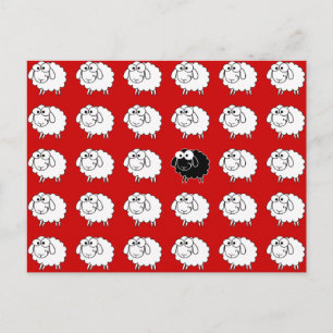 Cartão Postal Ovelha Negra