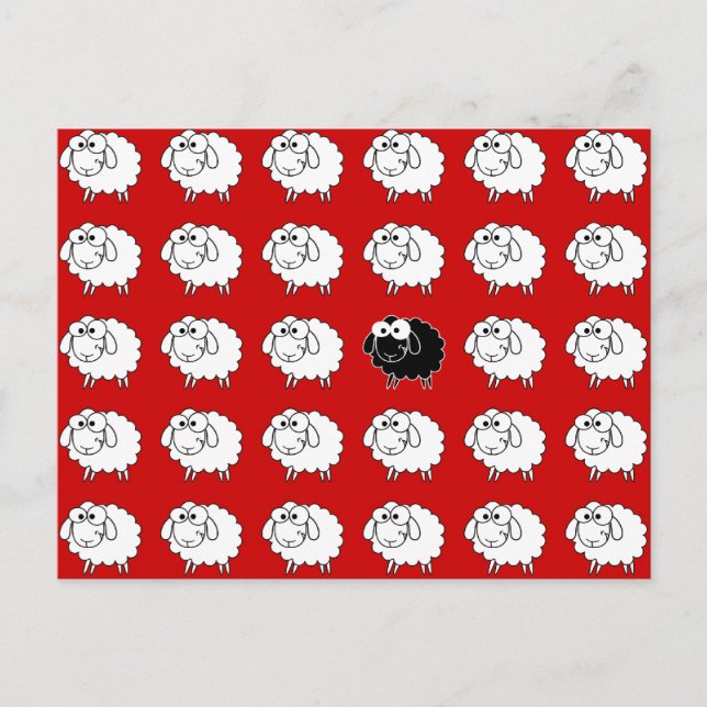 Cartão Postal Ovelha Negra (Frente)