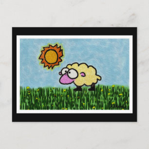 Cartão Postal Ovelha Sunny