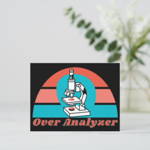 Cartão Postal Over Analyzer - Tecnologia de laboratório microsc