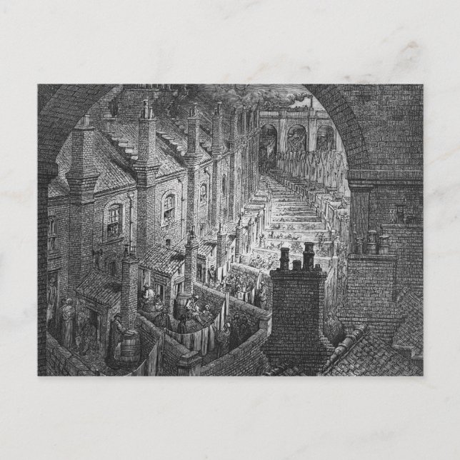 Cartão Postal Over London - By Rail (Frente)