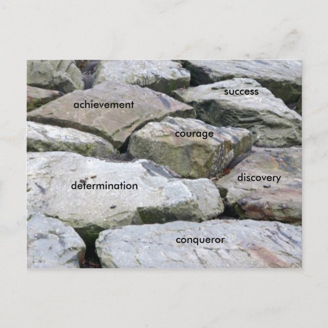 Cartão Postal Overcoming obstacles! (Frente)