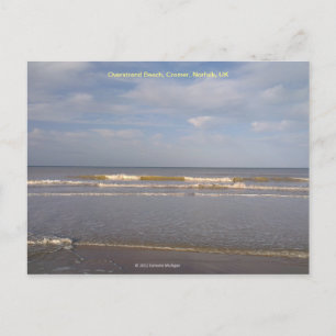 Cartão Postal Overstrand Beach, Cromer, Norfolk, Reino Unido