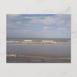 Cartão Postal Overstrand Beach, Cromer, Norfolk, Reino Unido