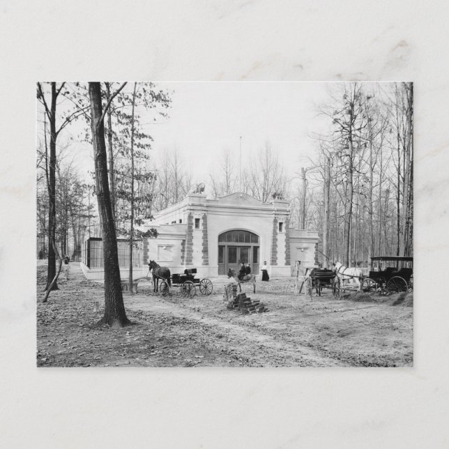 Cartão Postal Overton Park, Memphis, TN c1905 Vintage (Frente)