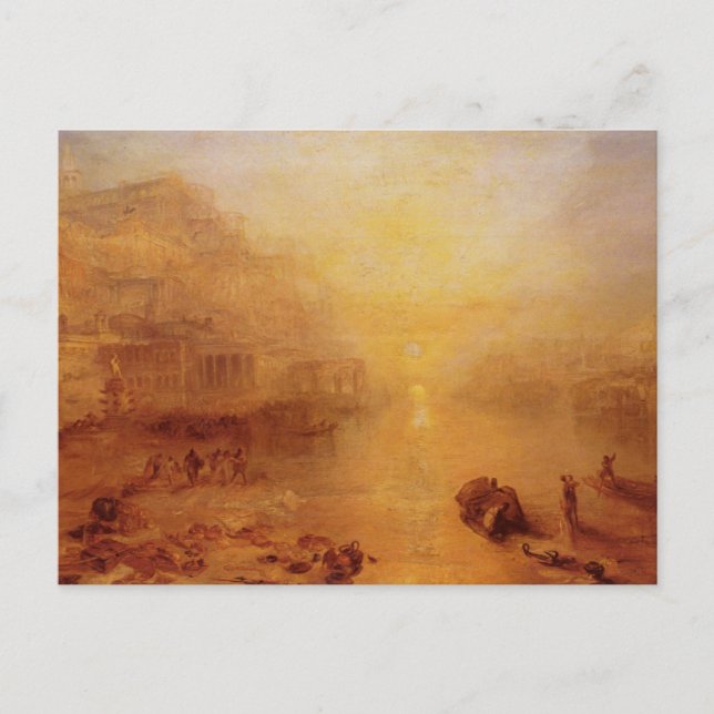 Cartão Postal Ovid Banido De Roma (Frente)