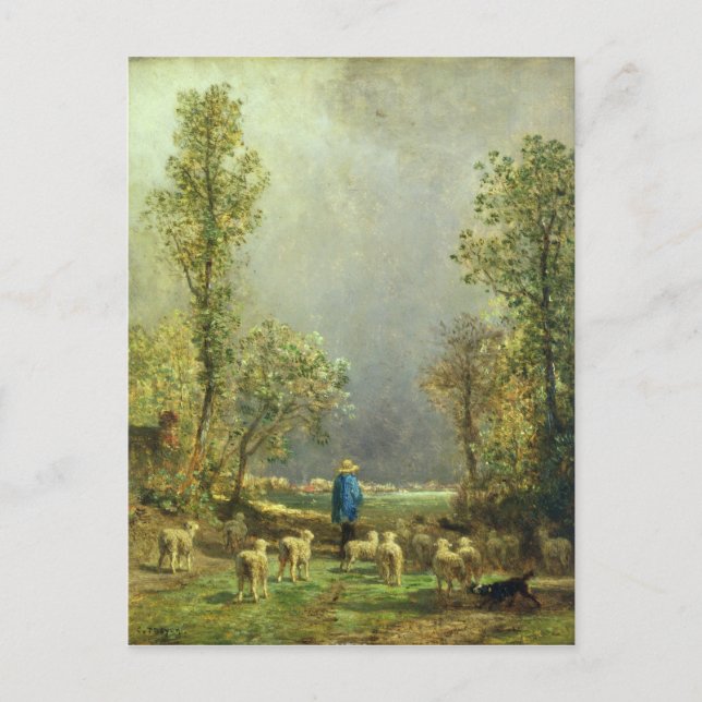 Cartão Postal Ovinos assistindo a Tempestade (Frente)