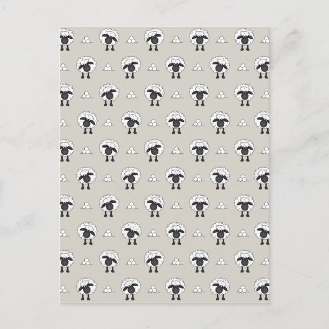 Cartão Postal Ovinos E Lã (Frente)