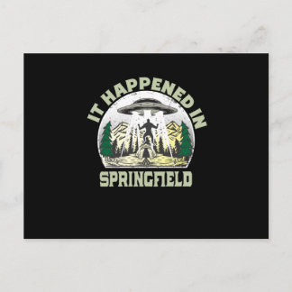 Cartão Postal OVNI alienígena Na Cidade De Springfield