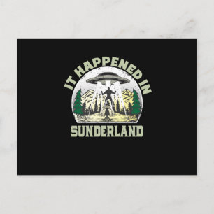 Cartão Postal OVNI alienígena Na Cidade De Sunderland